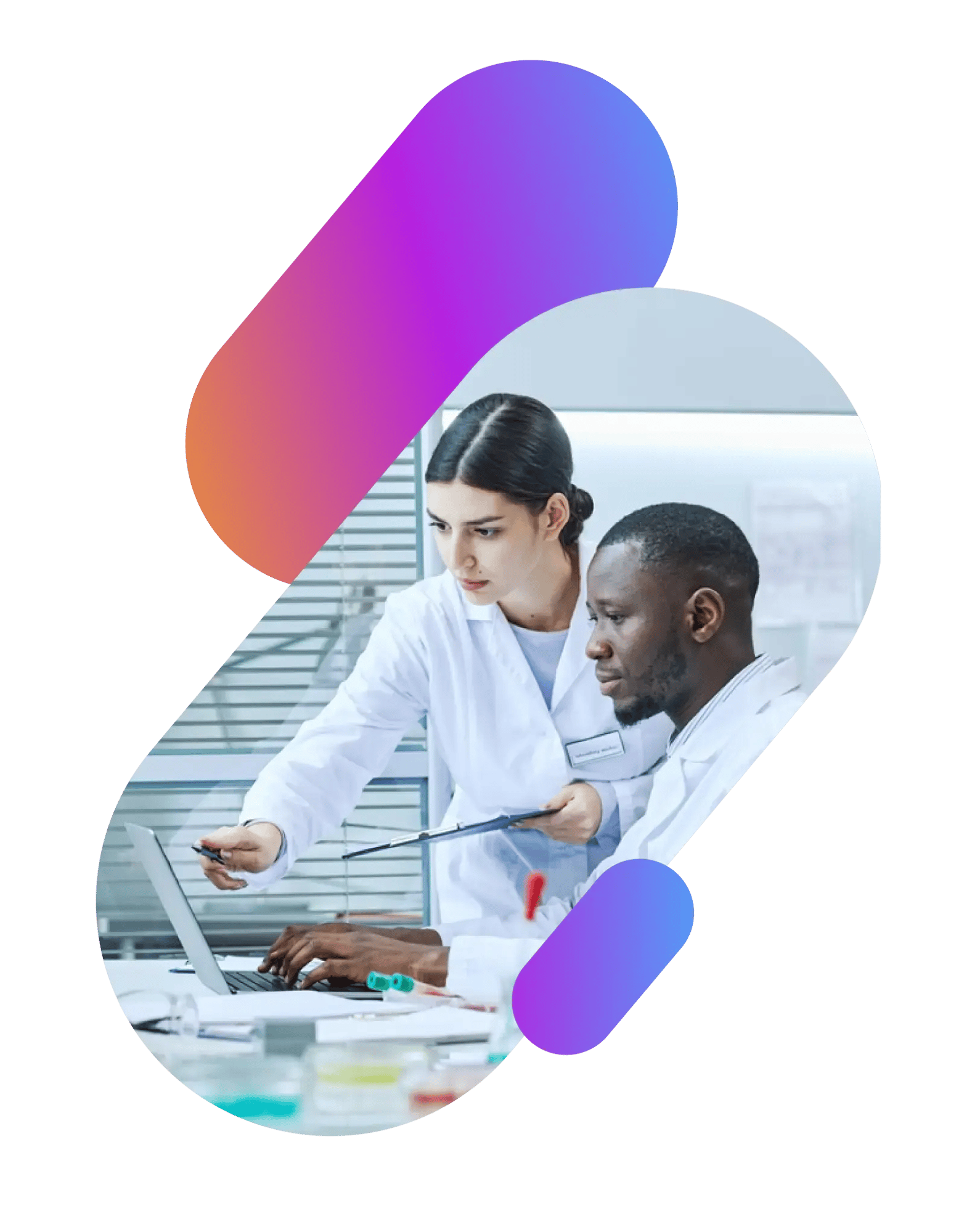 scientist-working-together-on-a-laptop