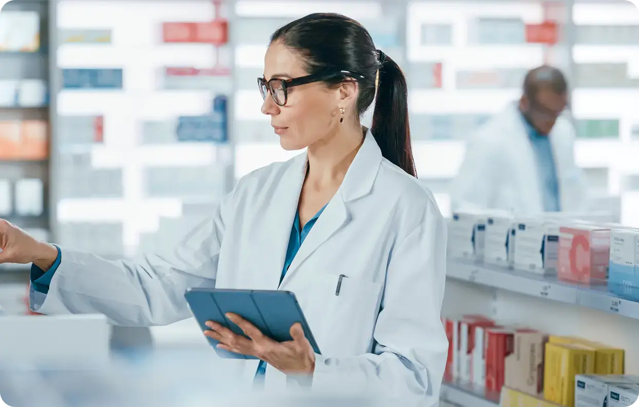 medical employee at work